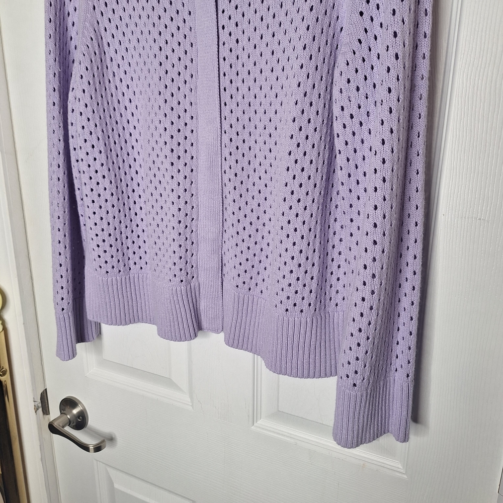 Talbots Coolmax Snap Button Sweater Jacket Size 1X - image 4